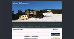 Desktop Screenshot of chatatechnometra.cz